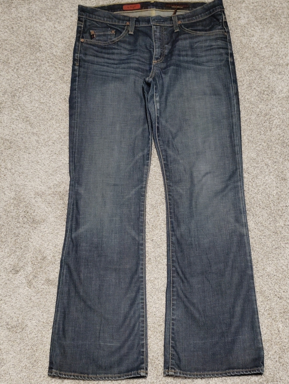 Ag Adriano Goldschmied Dark Blue Wide-Leg Jeans